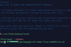 linux服务器开机自启动运行服务