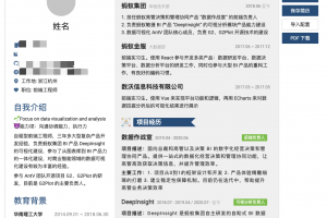 开源推荐 – 在线简历生成器可以编辑和下载 PDF 简历