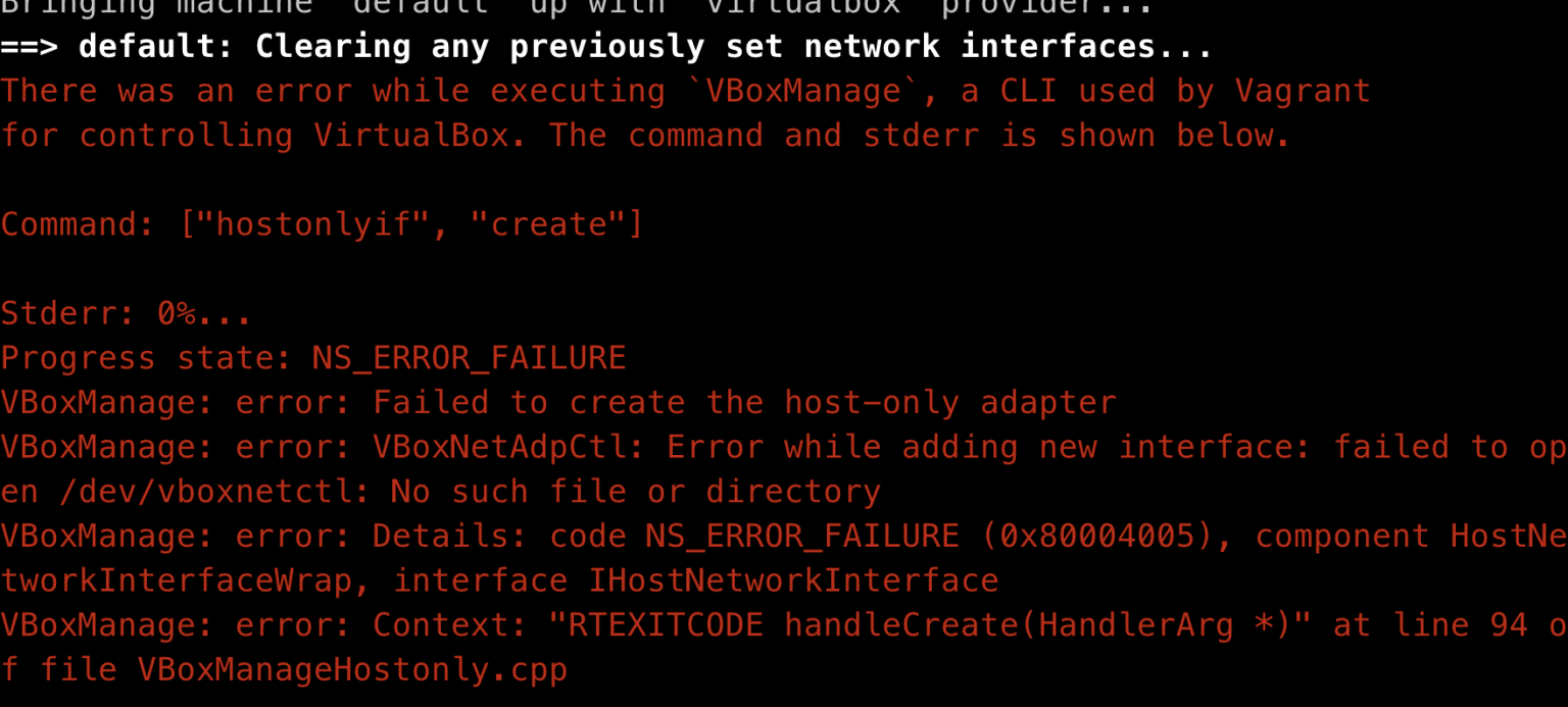 vagrant up provider virtualbox vagrant up provider virtualbox